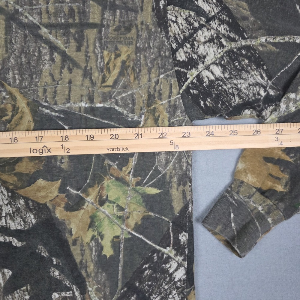 Mossy Oak Shirt Mens 2XL Break Up Camo Bottomland Hunting Vtg Jerzees Outdoors - Picture 4 of 11